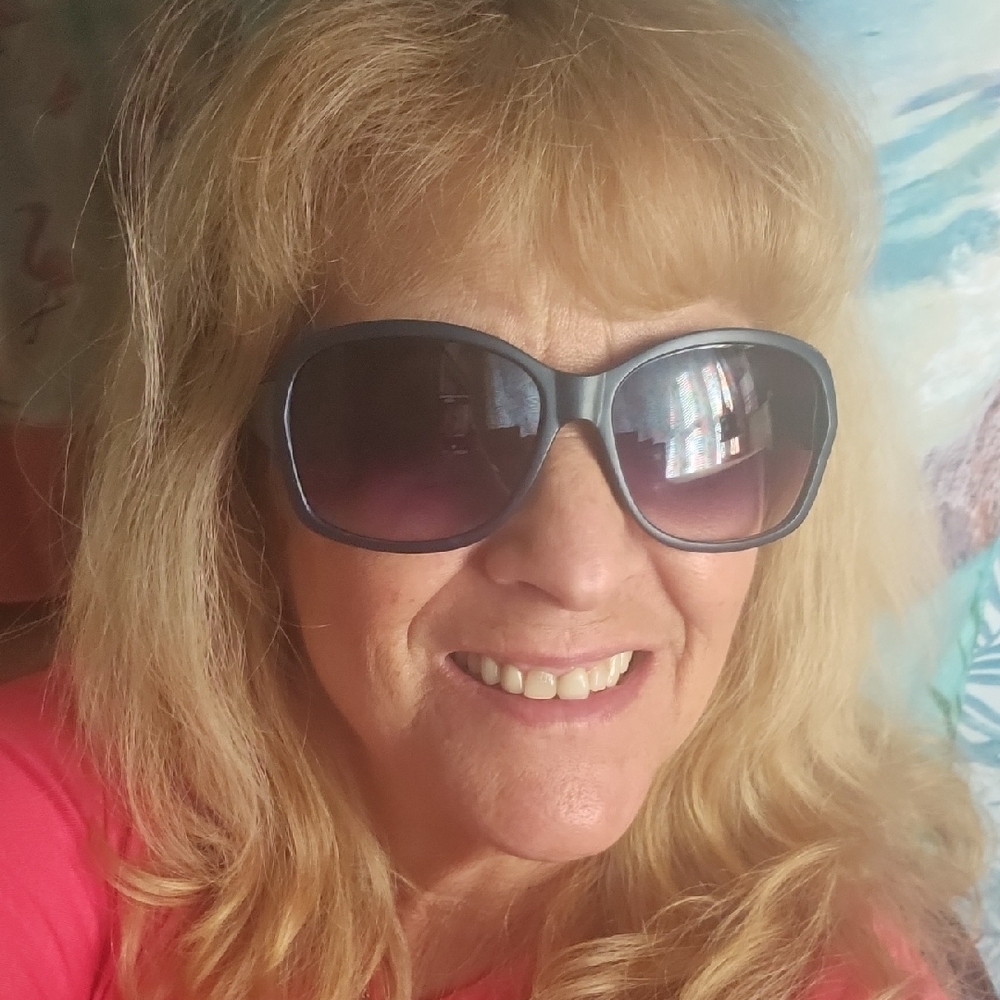 Dark Blue Sunglasses With Purple Lenses